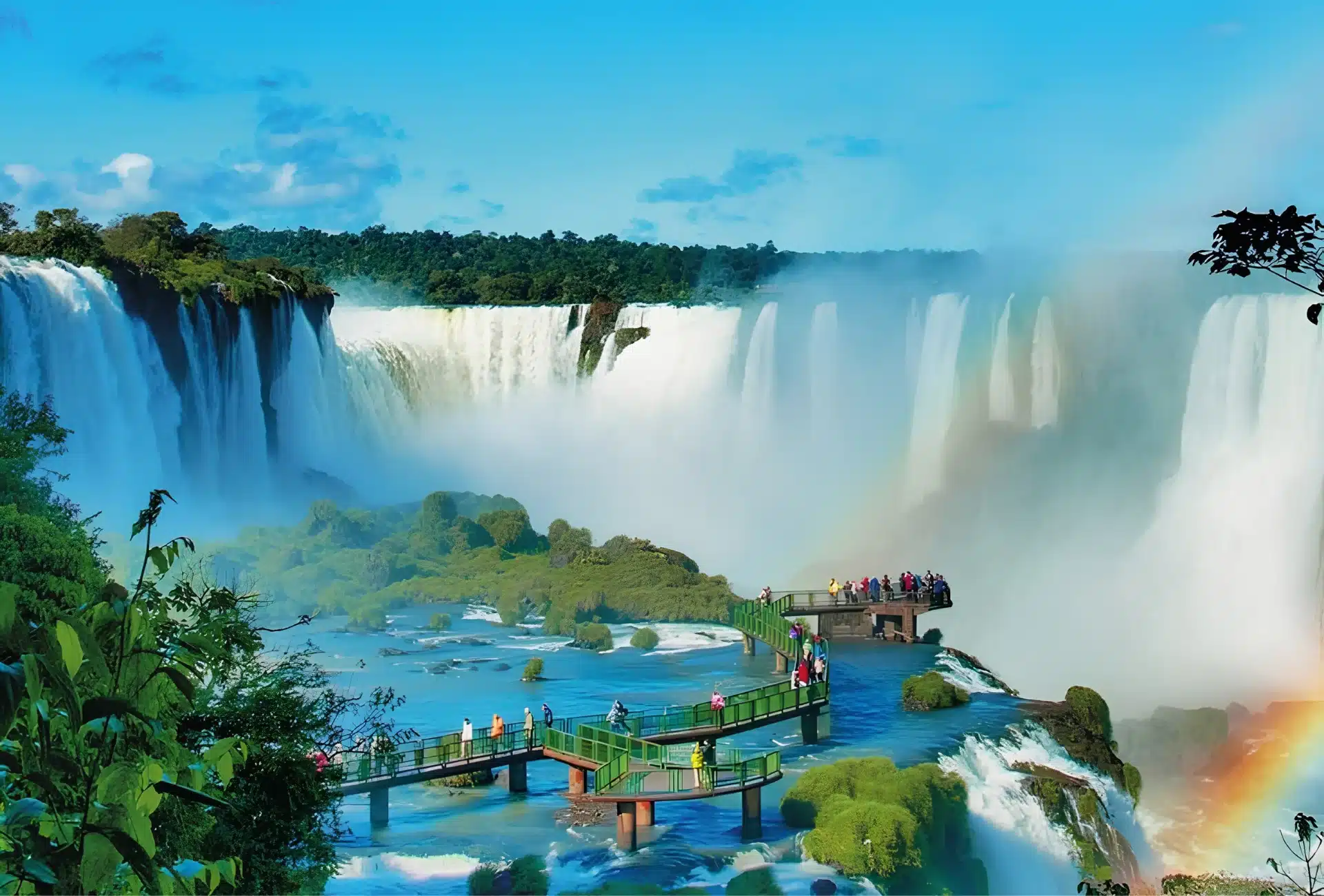 Vista panorámica de las Cataratas del Iguazú, lado argentino